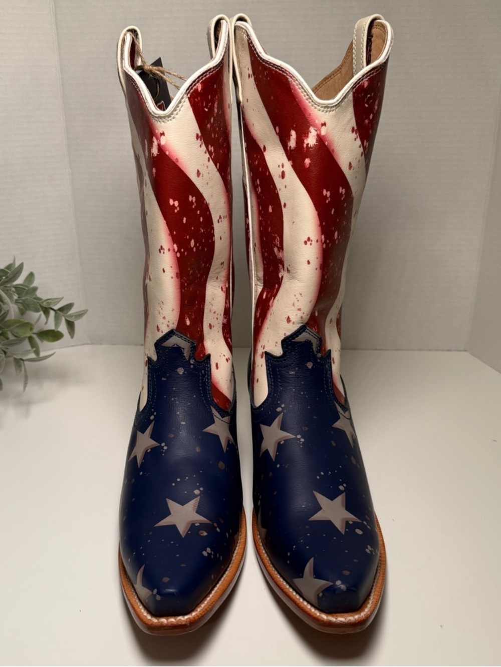Twisted X Women's Steppin' Out Western Boots American Flag Snip Toe Size 10B USA - Picture 11 of 16